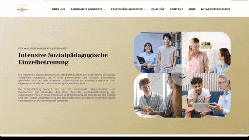 Website Detail Ansicht
